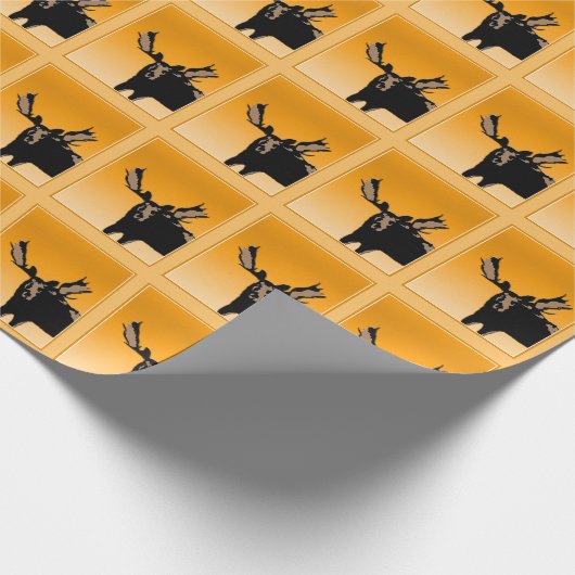 Moose at Sunset - Original Wildlife Art Cadeaupapier (Hoek)