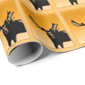 Moose at Sunset - Original Wildlife Art Cadeaupapier (Rol Hoek)