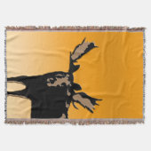 Moose at Sunset - Original Wildlife Art Deken (Voorkant)