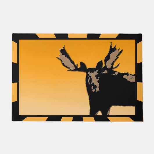 Moose at Sunset - Original Wildlife Art Deurmat (Voorkant)