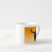 Moose at Sunset - Original Wildlife Art Espresso Kop (Voorkant rechts)