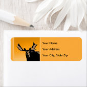 Moose at Sunset - Original Wildlife Art Etiket (Insitu)