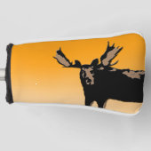 Moose at Sunset - Original Wildlife Art Golfheadcover (Voorkant)