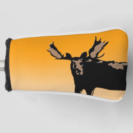 Moose at Sunset - Original Wildlife Art Golfheadcover (Voorkant)