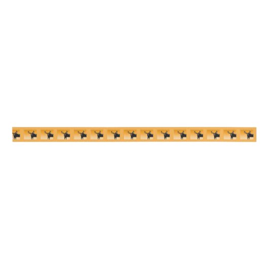 Moose at Sunset - Original Wildlife Art Grosgrain Lint (Voorkant)