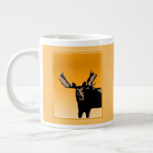 Moose at Sunset - Original Wildlife Art Grote Koffiekop