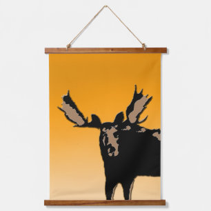 Moose at Sunset - Original Wildlife Art Hangend Wandkleed