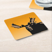 Moose at Sunset - Original Wildlife Art Kartonnen Onderzetters (Schuin)