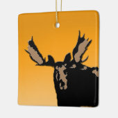 Moose at Sunset - Original Wildlife Art Keramisch Ornament (Links)