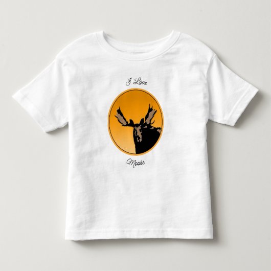 Moose at Sunset - Original Wildlife Art Kinder Shirts (Voorkant)