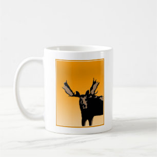 Moose at Sunset - Original Wildlife Art Koffiemok