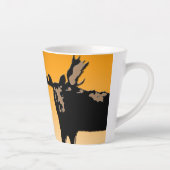 Moose at Sunset - Original Wildlife Art Latte Mok (Rechts)