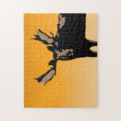 Moose at Sunset - Original Wildlife Art Legpuzzel (Verticaal)
