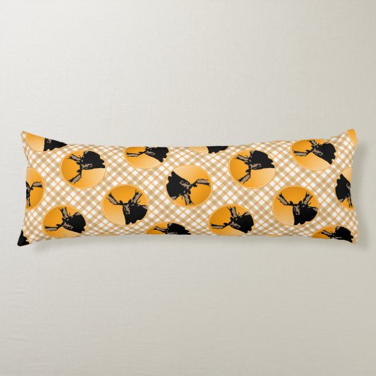 Moose at Sunset - Original Wildlife Art Lichaamskussen (Voorkant)