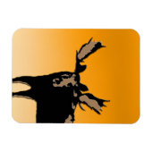 Moose at Sunset - Original Wildlife Art Magneet (Horizontaal)