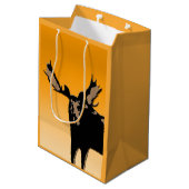 Moose at Sunset - Original Wildlife Art Medium Cadeauzakje (Achterkant Gekanteld)