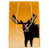 Moose at Sunset - Original Wildlife Art Medium Cadeauzakje (Voorkant)