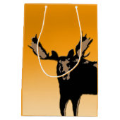 Moose at Sunset - Original Wildlife Art Medium Cadeauzakje (Achterkant)