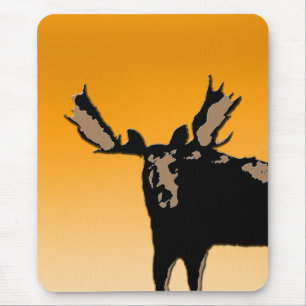 Moose at Sunset - Original Wildlife Art Muismat