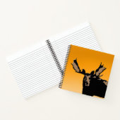Moose at Sunset - Original Wildlife Art Notitieboek (Binnen)