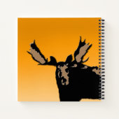 Moose at Sunset - Original Wildlife Art Notitieboek (Achterkant)