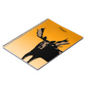 Moose at Sunset - Original Wildlife Art Notitieboek (Linkerzijde)