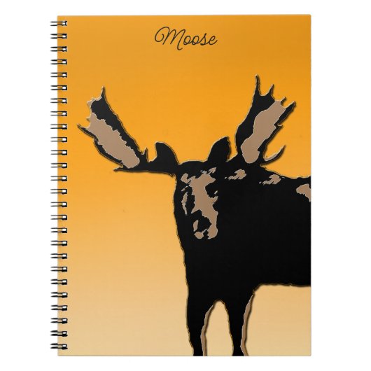 Moose at Sunset - Original Wildlife Art Notitieboek (Voorkant)
