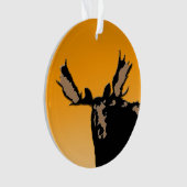 Moose at Sunset - Original Wildlife Art Ornament (voorkant)