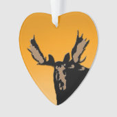 Moose at Sunset - Original Wildlife Art Ornament (voorkant)