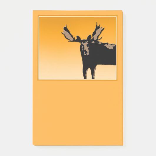 Moose at Sunset - Original Wildlife Art Post-it® Notes (Voorkant)