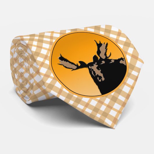 Moose at Sunset - Original Wildlife Art Stropdas (Opgerold)