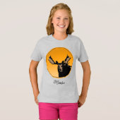 Moose at Sunset - Original Wildlife Art T-Shirt (Voorkant volledig)