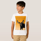 Moose at Sunset - Original Wildlife Art T-shirt (Voorkant volledig)