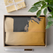 Moose at Sunset - Original Wildlife Art Tissuepapier (Geschenk)