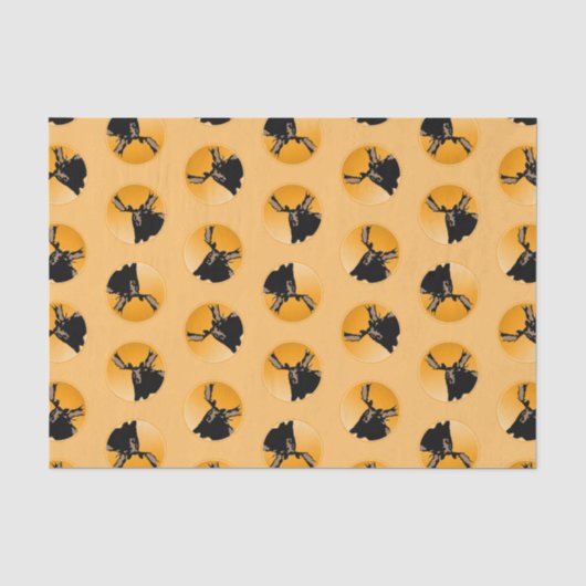 Moose at Sunset - Original Wildlife Art Tissuepapier (Voorkant)