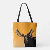 Moose at Sunset - Original Wildlife Art Tote Bag (Achterkant)