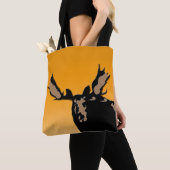 Moose at Sunset - Original Wildlife Art Tote Bag (Dichtbij)