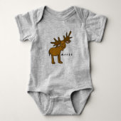 Moose Baby Bodysuit of One-Piece (geen basis) (Voorkant)
