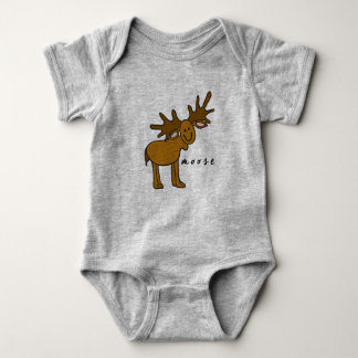 Moose Baby Bodysuit of One-Piece (geen basis)