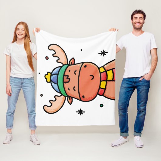 Moose Baby Fleece Deken (In situ)