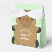 Moose Baby shower Bedankdoosjes (Voorkant Zijde)