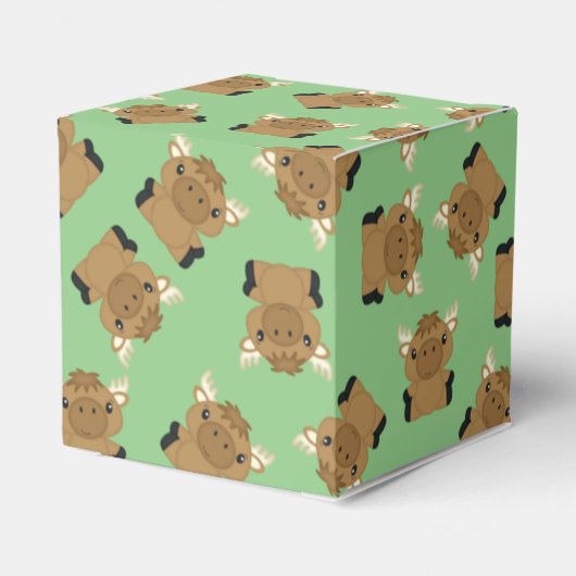 Moose Baby shower Bedankdoosjes (Achterkant)