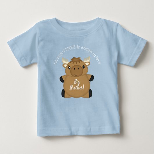 Moose Baby shower Blue Boy (Voorkant)