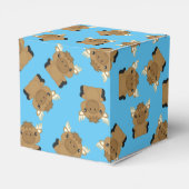 Moose Baby shower Blue Boy Bedankdoosjes (Achterkant)