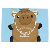 Moose Baby shower Blue Boy Groot Cadeauzakje (Achterkant)