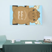 Moose Baby shower Blue Boy Spandoek (Beurs)
