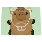 Moose Baby shower Groot Cadeauzakje (Voorkant)