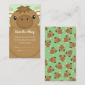 Moose Baby shower Informatiekaartje (Voorkant / Achterkant)