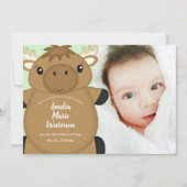 Moose Baby shower Kaart (Voorkant)