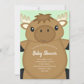 Moose Baby shower Kaart (Voorkant)